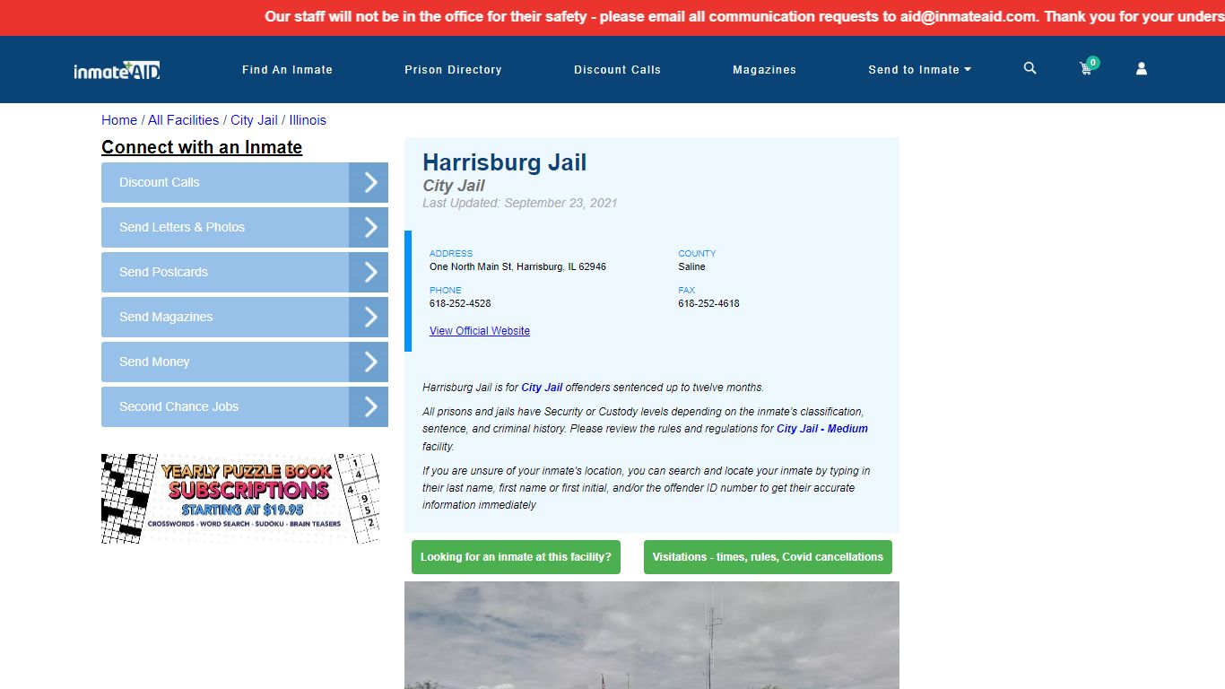 Harrisburg Jail | Inmate Locator